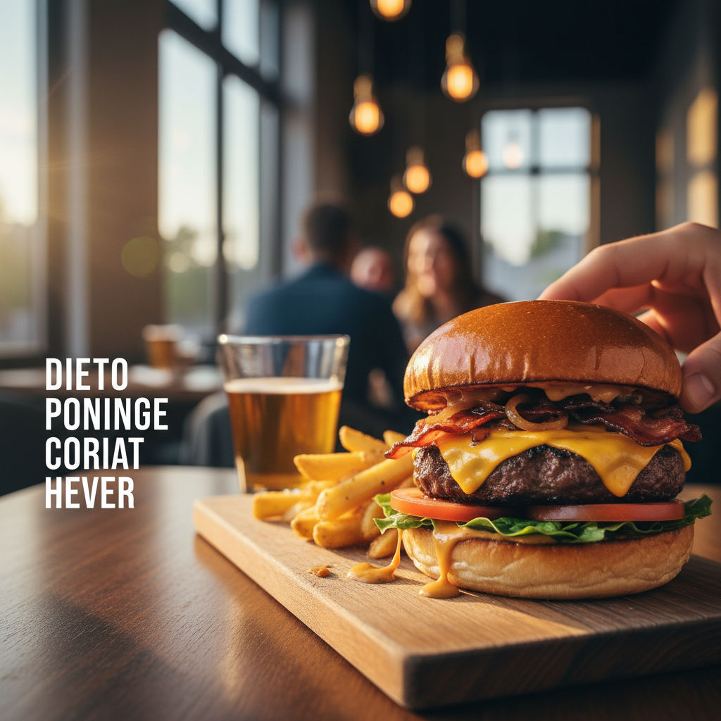 Otto signature burger on toasted bun