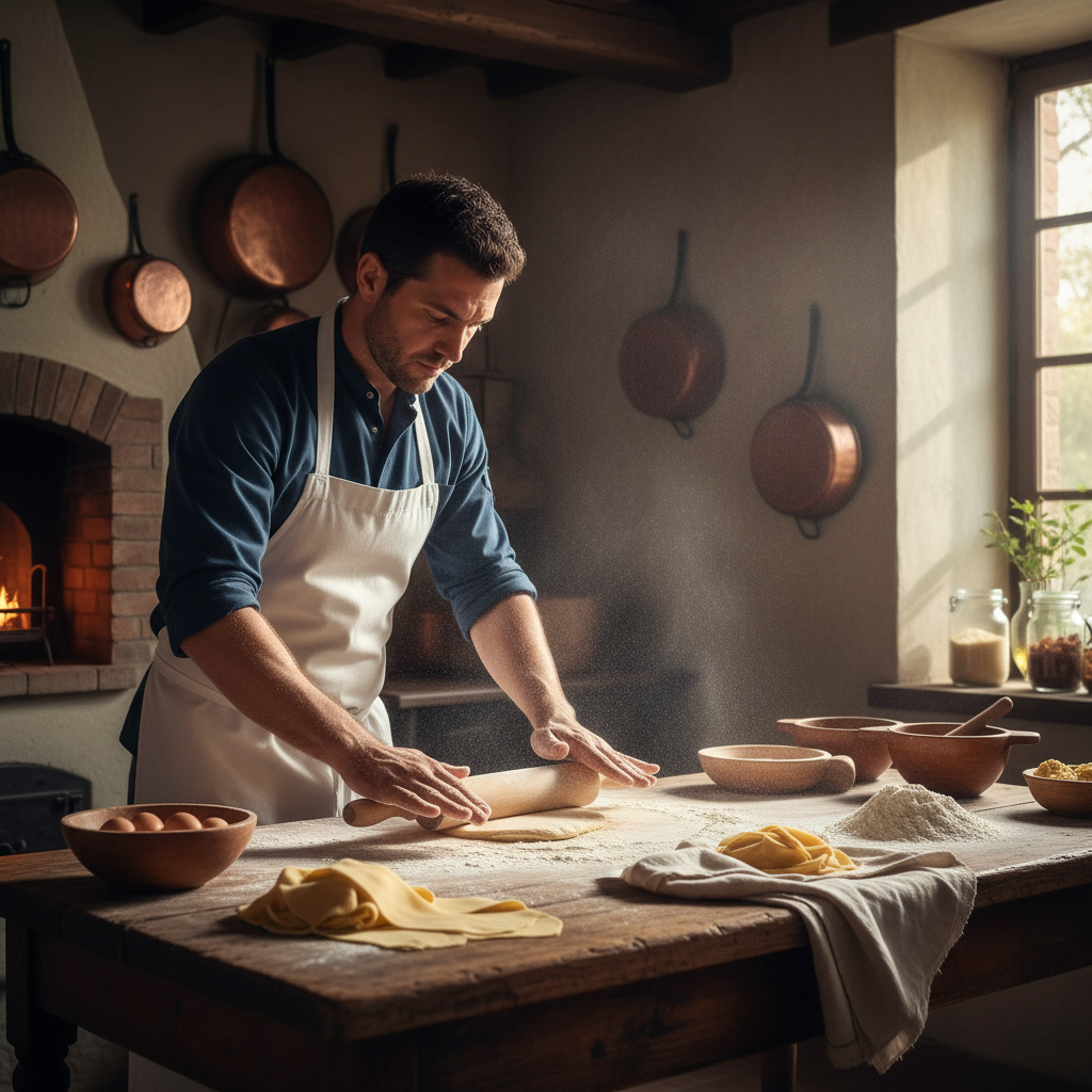 Chef preparing food