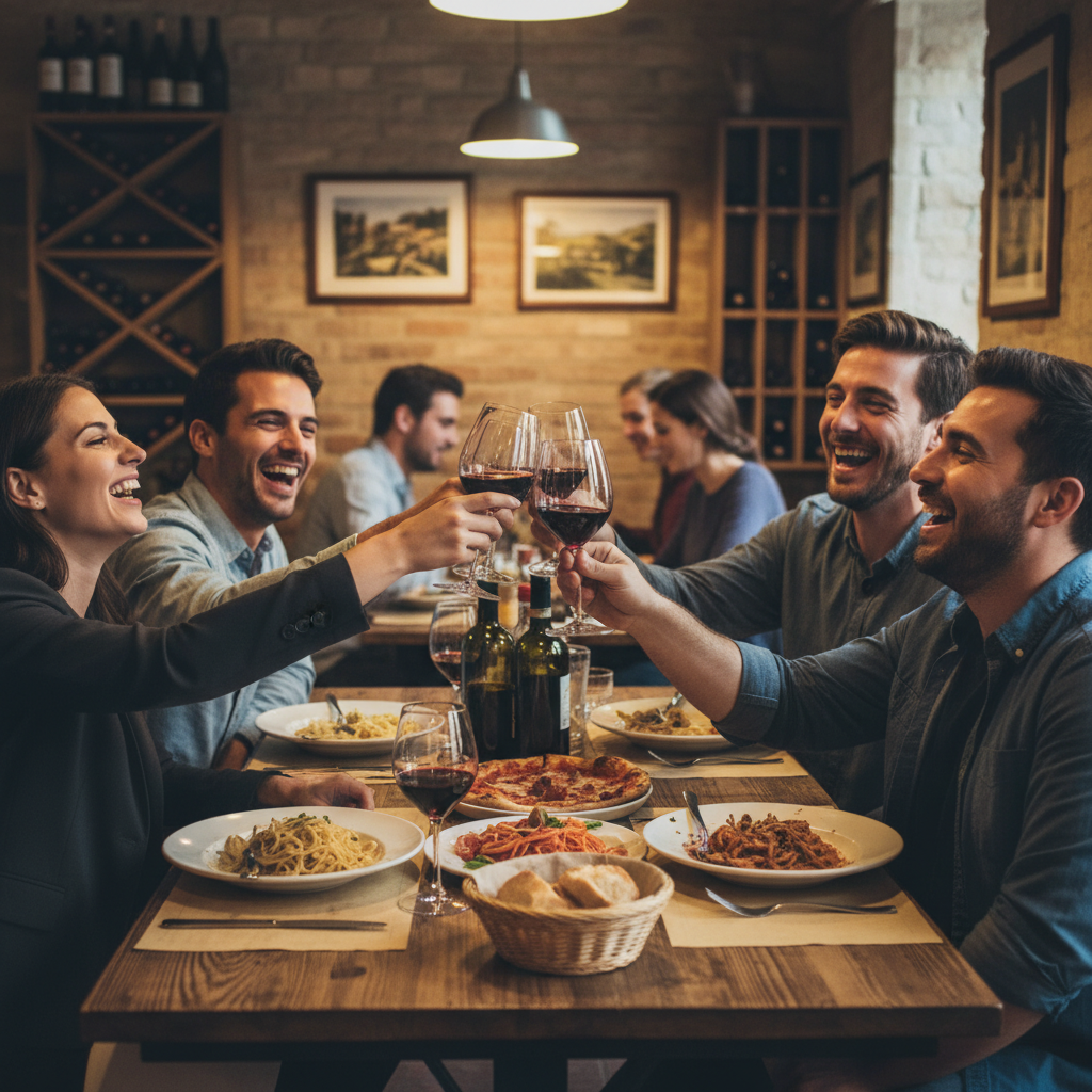 Happy Customers dining