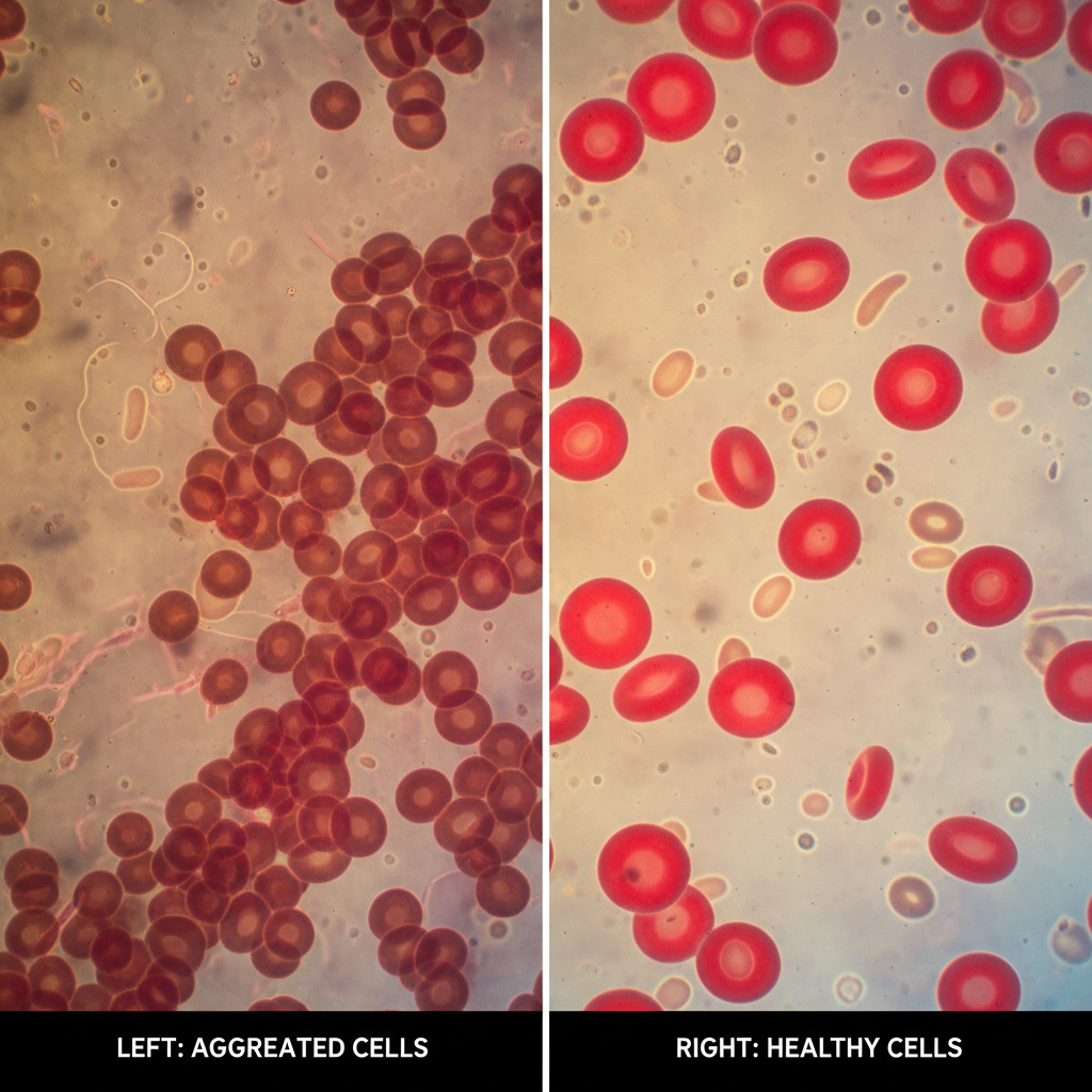 Before and after cell regeneration