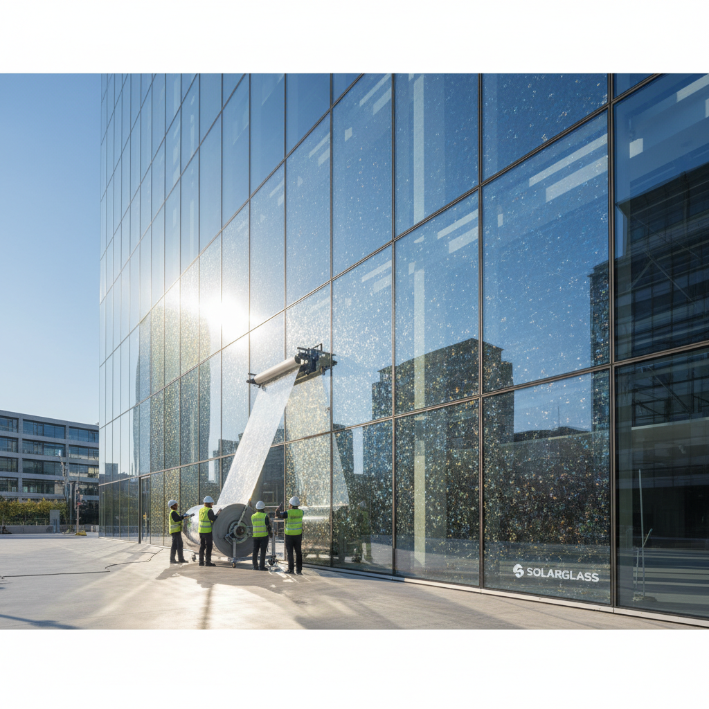 Transparent perovskite solar film