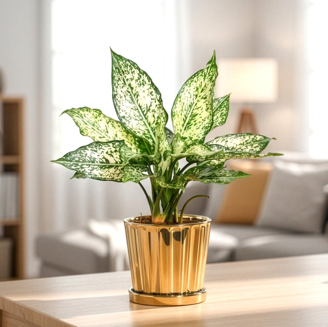 Fluted ceramic pot- 5 inch